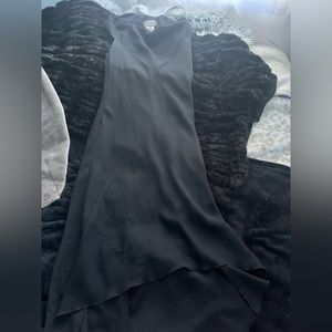Plain black mis dress